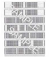 TSOO24 Tiny Signs Great Western Railway Train Boards